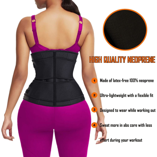 Neoprene Sweat Waist trainer Waist Trimmer Belts for Women Hohentava Body Shaper Sauna Workout