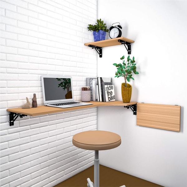 2kpl kokoontaittuva hyllyteline 250mm kokoontaitettava seinähylly