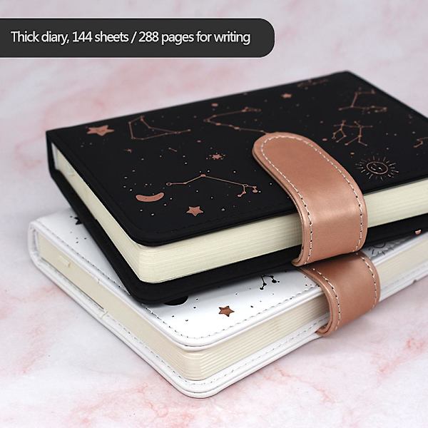 2023 Kalender År Dag Planerare Constellation Calendar - 10,5*14cm - Ukentlig/Månedlig Agenda Organizer Bok Svart black