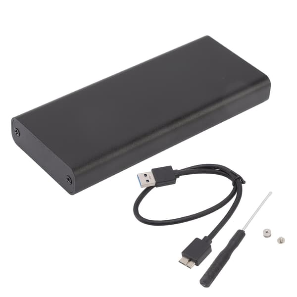 MSATA til USB3.0 Kabinet Adapter Case 6Gbps Sort MSATA SSD Adapter til 30x30mm 50x30mm Ekstern SSD Harddisk