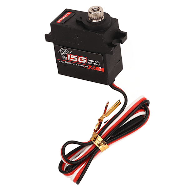 15G RC Servo Metallväxel Vattentät Digital Servo för Modellflygplan, Modellbåt, Leksaksbil
