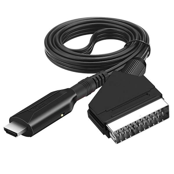 SCART-liitin HDMI-liitäntään 1080P/720P USB kaapelilla SCART I