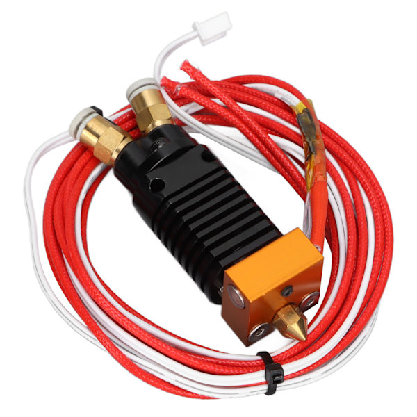2-i-1 Ut Hotend Kit 2 Färger Metall 12V 3D-skrivare Extruder med Silikonskydd Skruvar för Ender 3 för CR10S Pro24V