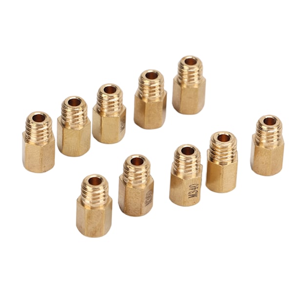 10 stk./sæt Hex Messing Karburator Hoveddyse Kit til Mikuni VM, TM, TMX 300‑390