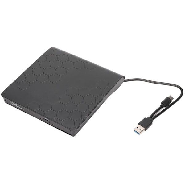 CD DVD Ulkoinen Asema Kannettava Erittäin Ohut USB 3.0 Ulkoinen DVD-Asema Yhteensopiva Macbook Pro:lle, Windows 10:lle ja Linuxille