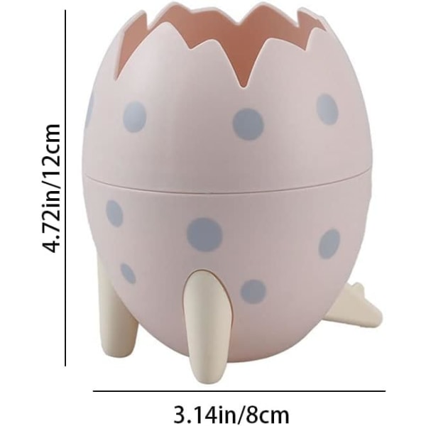 Pennhållare Dinosaur Egg Pencil Pot Creative Desktop Stationary Organizers for Home Office School (rosa)