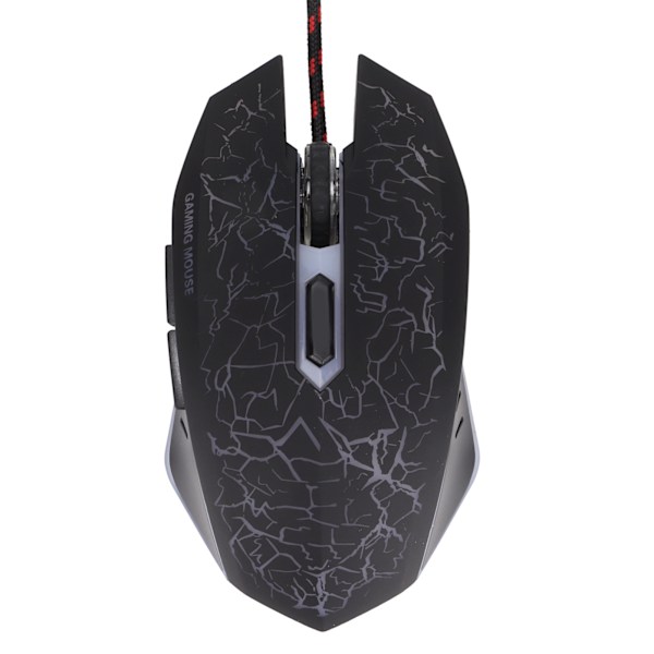 Kablet Gaming Mus USB Port Ergonomisk 3200 DPI Justerbar RGB Optisk Datatilbehør Svart