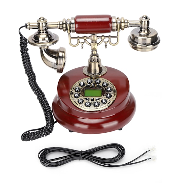 CT‑8026 Retro Fasttelefon Trådbunden Gammaldags Antik Telefon Lämplig för Hem och Kontor
