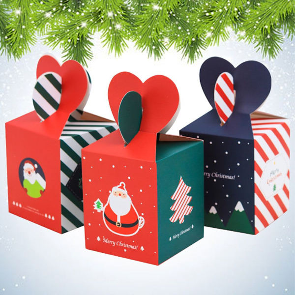 5/10st Xmaspåsar Godislåda Pappersbärare B-10ST