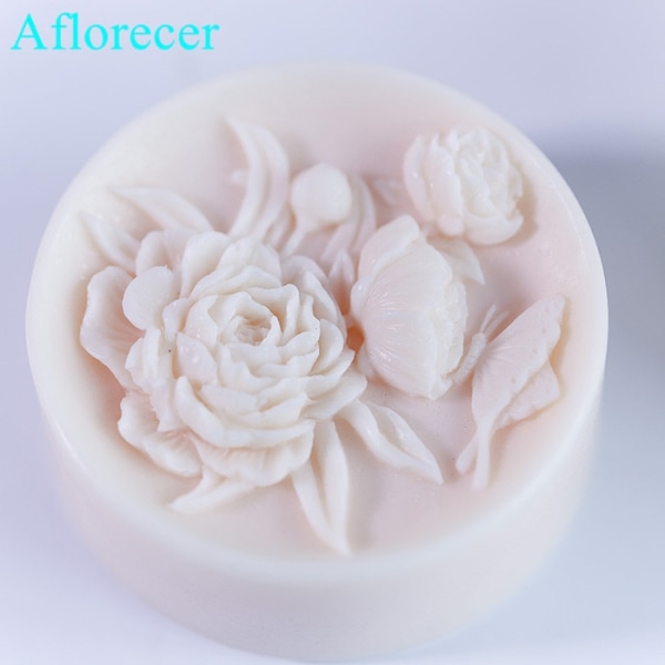 Blomma handgjord tvål form DIY molds