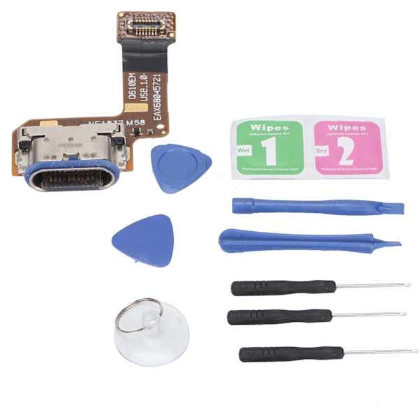 USB Ladeport Kobling PCB Kort Dock Flex Kabel for LG Q7 Q610 Erstatning