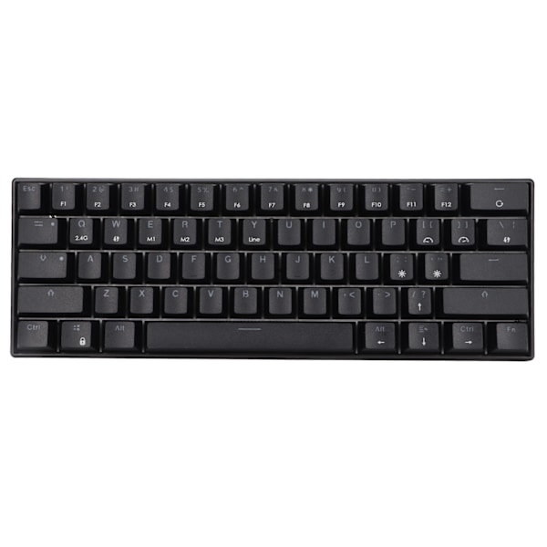 Mekaniskt tangentbord 61 tangenter Tre lägen Stöd Trådlöst Portabelt Ergonomiskt Uppladdningsbart Batteri Gaming Tangentbord Tea Axis Body