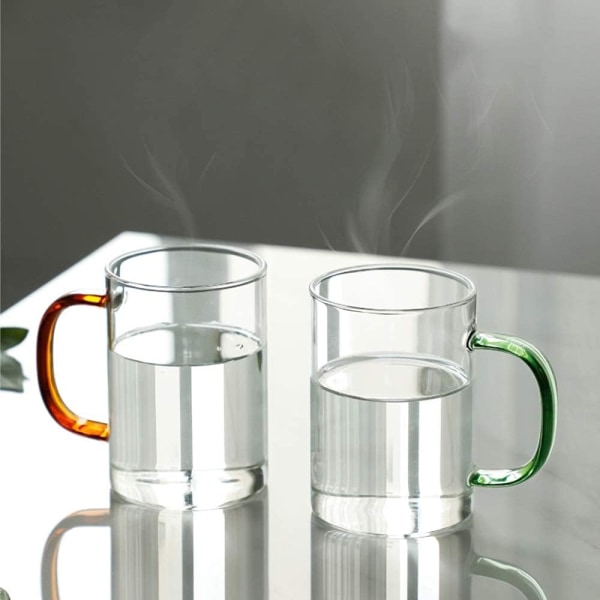 Creative transparent glastandborstkopp, munvattenkopp,