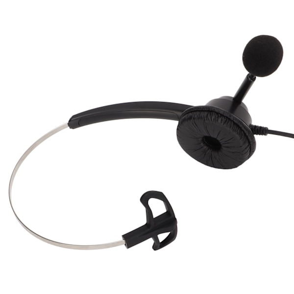 H360‑3.5VA Enkelt Sidet Headset Sort Støjreducerende Lydstyrkejustering Ledningsført Monaural Headset til 3,5 mm Jack