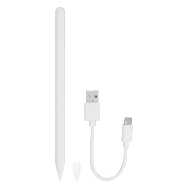 Stylus Pen Hög Känslighet Magnetisk Design Vit Anti Palm Funktion Aktiv Kapacitiv Penna för IOS Tablet