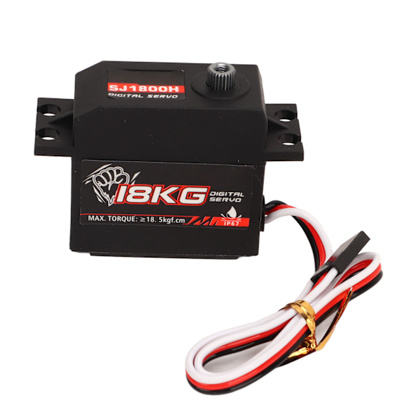 18kg Servo Jernkjerne Høytrykks Vanntett Metallgir Digital Servo for RC Bil Robot Helikopter Modellskip