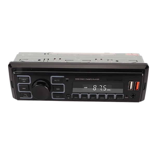 Bil MP3 Radio Afspiller Hurtig Opladningsport LCD Display Find Bil Funktion 7 Farver APP Forbindelse Bil Stereo Receiver til Bil