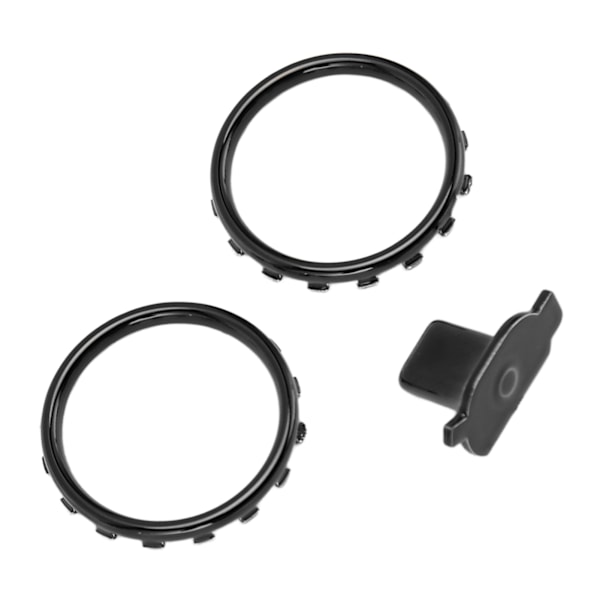 Dekorative Aksentringer for Xbox Elite Series 2 Kontroller Matt Krom Bryterknapper Erstatningsdeler Svart