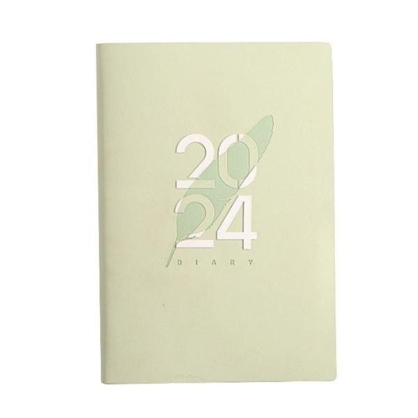 2024 Agenda Book Diary Weekly Planner GREEN ENGLISH ENGLISH Green English-English