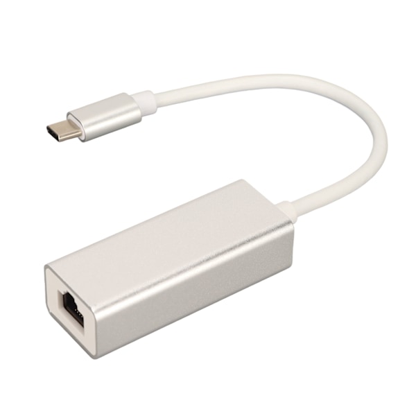 USB C till RJ45 LAN Ethernet Nätverksadapter Hög Hastighet Stabil Plug and Play Typ C Nätverksadapter för Stationära Datorer Bärbara Datorer