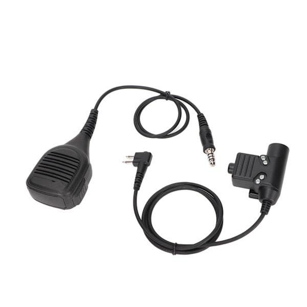 2-vägsradio Skuldermikrofon 7,1 mm Handmikrofon U94 PTT med Förstärkt Kabel för Motorola GP88 GP300 GP3688 DEP450 EP450