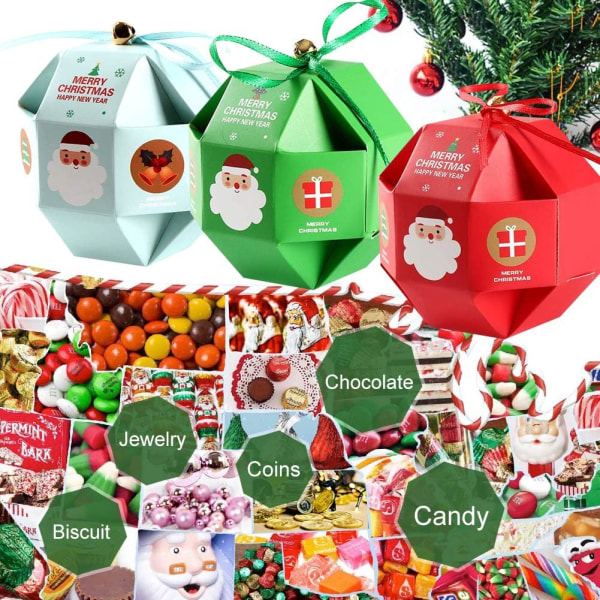 Jullådor 12st, julaftonslådor Små presentförpackningar för present