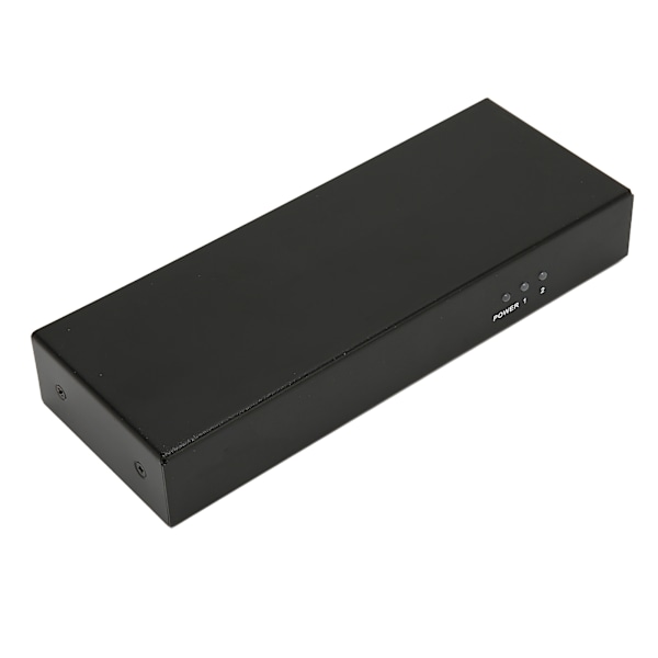DVI Splitter 1 inn 2 ut Støtte 30 36bit Farge 4K Tapløs Overføring Doble Skjermer Distribusjon Duplikator 100‑240V EU Plugg