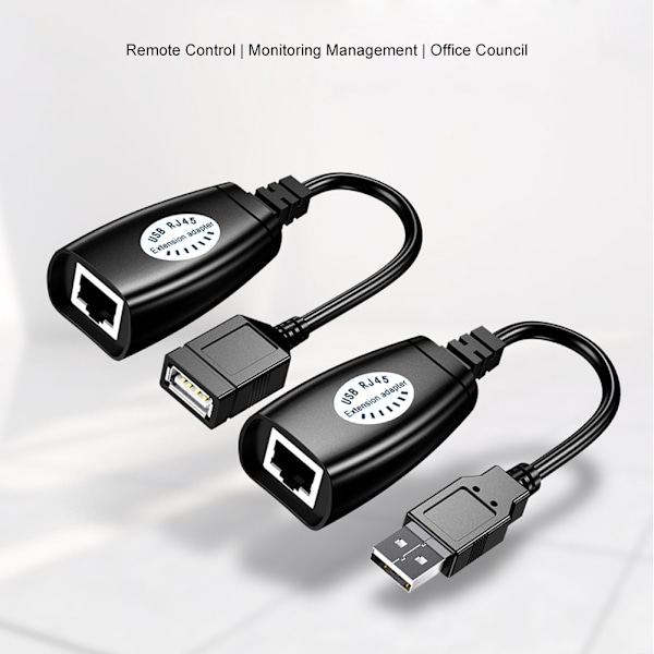 USB Rj45 Netværk Ethernet Lan Kabel Forlænger Professionel Bærbar 50m Signalforstærker