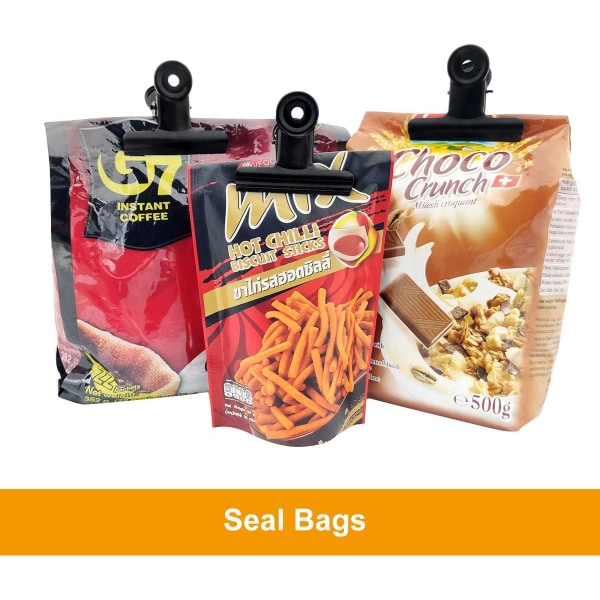 12-pack stor svart bulldogg-pärm, pappersklämma/mapp med gångjärn för hantverk, matkassar, ritningar, hemkök och kontorsfoton
