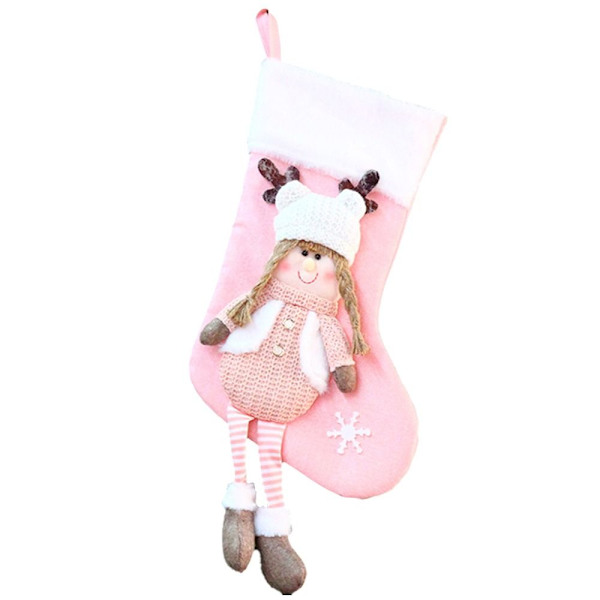 Hängande julstrumpa Stickad Pojke Tjej FLICKA girl