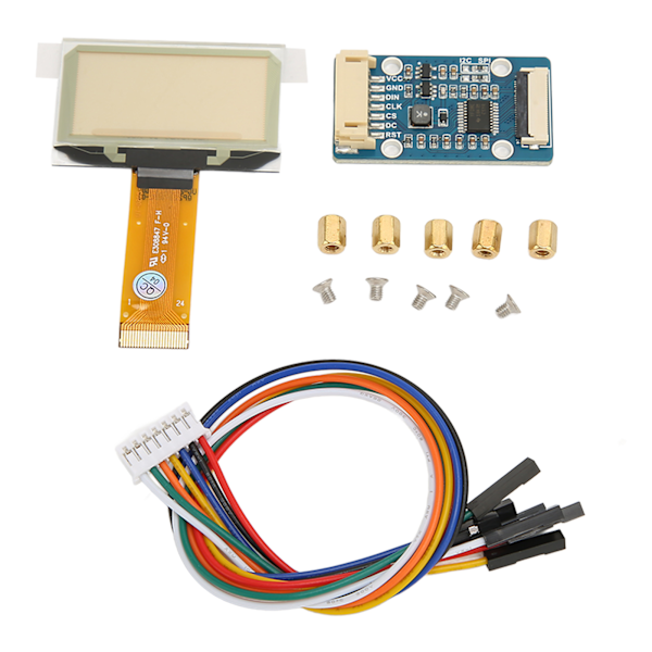 1,51 tuuman näyttömoduuli, 128x64 resoluutio, SPI I2C -liitäntä, täysi katselukulma, läpinäkyvä sininen näyttömoduuli Raspberry Pi:lle