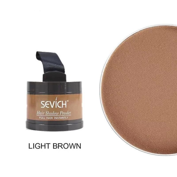 Sevich Waterproof Hair Powder Concealer Root Touch Up Volumizing Cover Up A Light brown