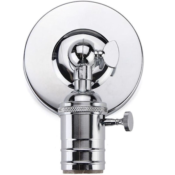 Vintage E27 Industriell Vägglampa Edison Retro Lamphållare Sockel Antik Lampa UTAN GLÖDLAMPA Sasicare，för Inomhus och Utomhus