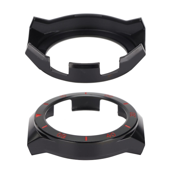 Skyddsfodral för Huawei Watch GT 2E Klockarmband Skärmskydd Skal Stötfångarram (Svart Röd)