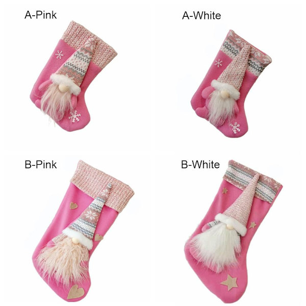 Julstrumpa Ansiktslös Gnome Doll A-WHITE A-WHITE A-White