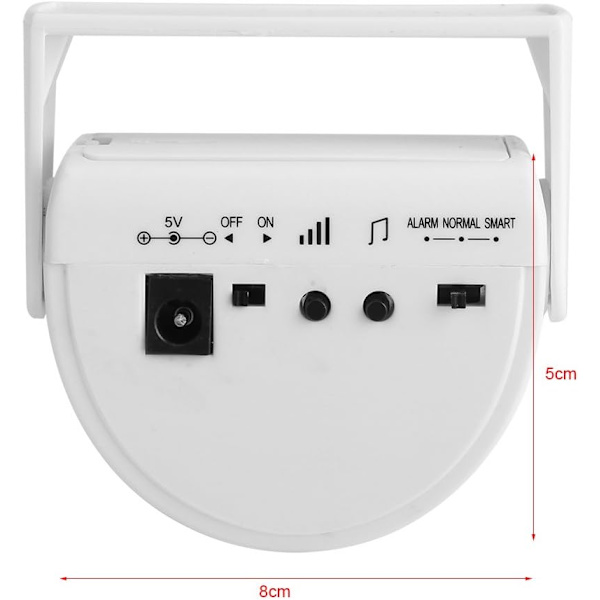 Trådlös PIR Auto Doorbell Röstfunktion Detektor Sensor Larm