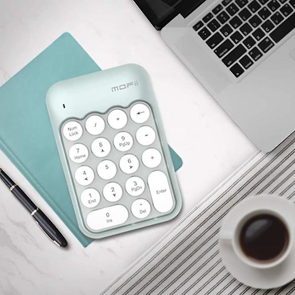 Trådløst numerisk tastatur bærbart mini-USB 2,4ghz 18 taster Finansielt regnskab Lappenummertastatur