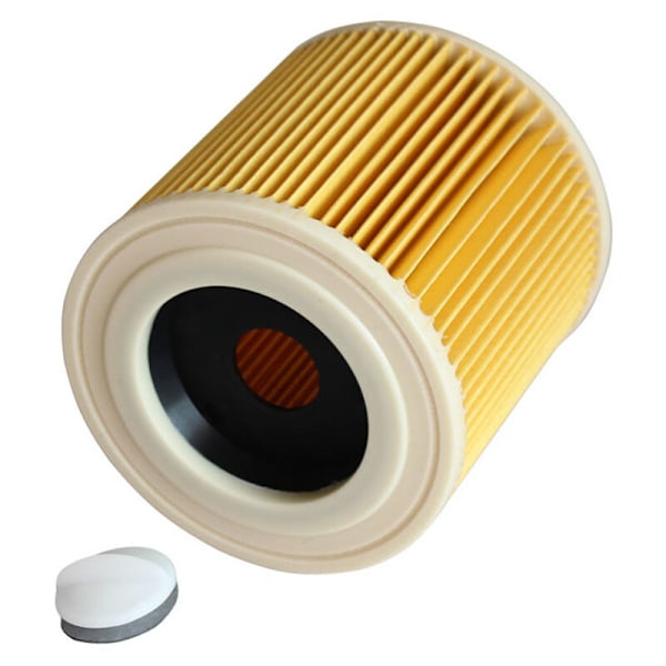 2x Støvsuger Patronfilter Kompatibel med Kärcher WD2 WD3 MV3 MV2 A2004 A2054 A2204 A2656