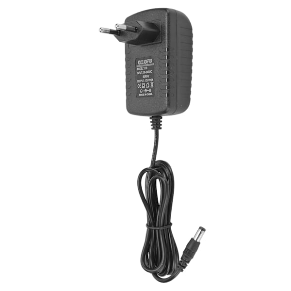 12V 2A Ulkoinen Virtalähde AC - DC Pienjännitteinen 3/4-nastainen Liitin Virtalähde Kaiuttimille Ilmankostuttimelle 100‑240V EU-pistoke