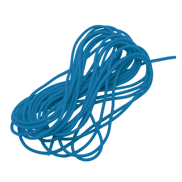 Elastiskt Rep Stretch Cord 2.1mm 5m Solid Latex Höghållfast Elastisk Snöre för Tennisträning Utomhussporter Blå