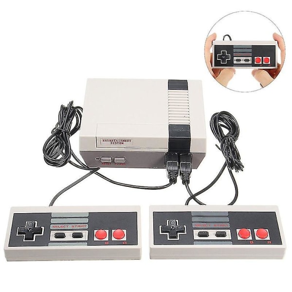 Retro TV Mini Underholdning Spillkonsoll 620 Klassiske TV-spill Hånd EU plug-4Button