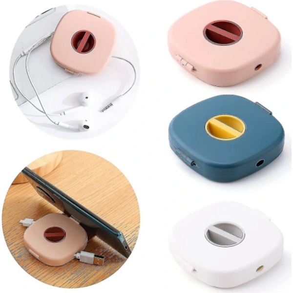 Under Desk Cable Management 3PCS roterbar datakabelopbevaringsboks