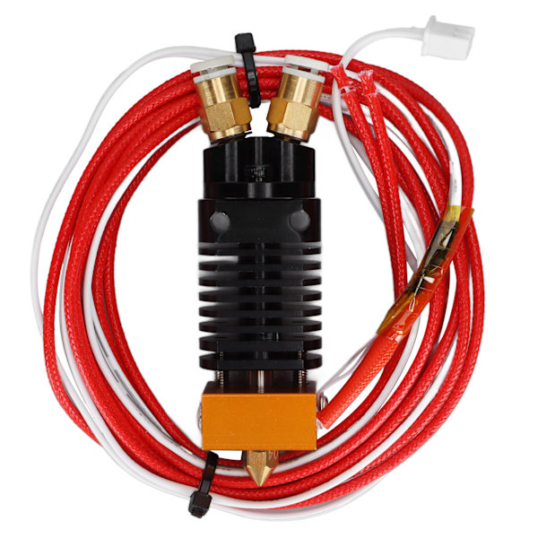 2-i-1 Ut Hotend Kit 2 Färger Metall 12V 3D-skrivare Extruder med Silikonskydd Skruvar för Ender 3 för CR10S Pro24V