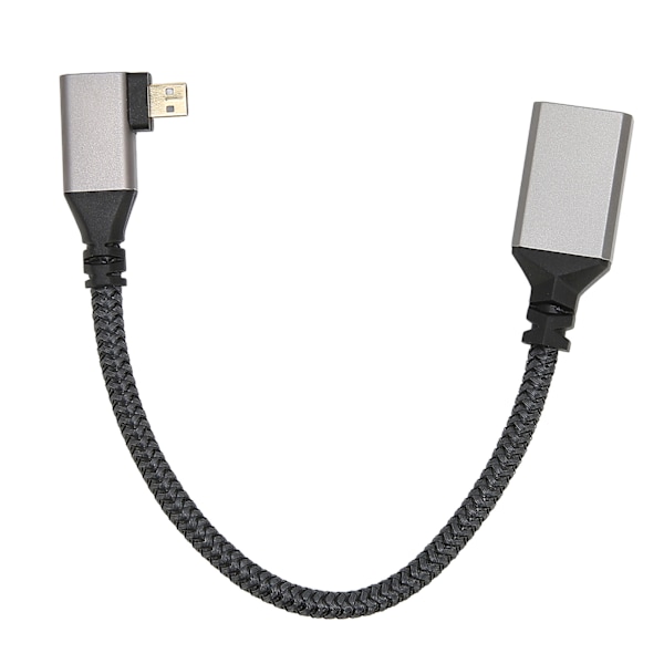 HD Multimedia Interface Kabel 4K 60Hz Han til Hun Micro til HD Multimedia Interface Kabel til PC Kamera Projektor Højre 0.2 Meter / 7.87in