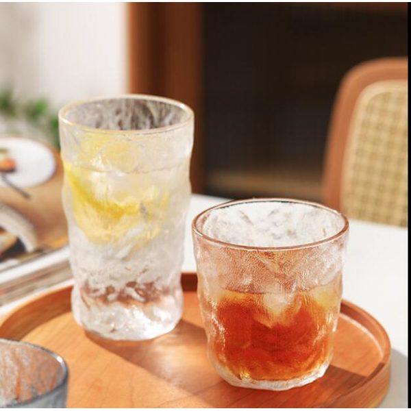 Høye Highball-glass, 10,5 ounce kopper, teksturert design
