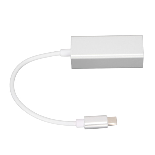 Ethernet-adapter USB C til RJ45 Ethernet Sølv Stabil Overføring Konverter for MacBook Pro for Galaxy S9/S8/Note 9 1000 MB