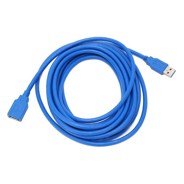 USB 3.0 -jatkokaapeli, 5 Gbps, nopea tiedonsiirto, 5 m, kevyt, kannettava, tehokas datakaapeli kotiin