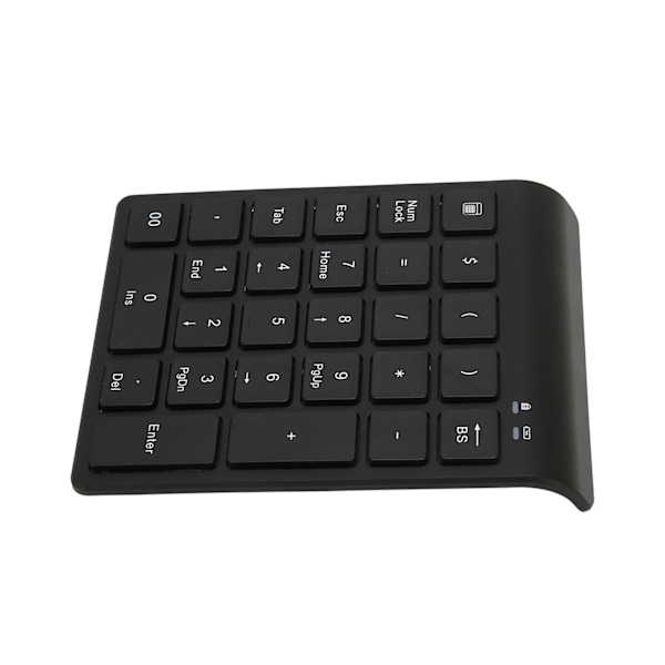 Trådlöst numeriskt tangentbord Bluetooth 27 tangenter Svart Snabb dataöverföring Gaming-tangentbord Stöd för genvägstangenter för bärbar dator surfplatta