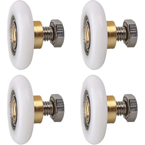 Duschdörrrulle, Rullhjul för Duschdörr Skjutrullar Dörrrullbyteshjul 4st (20mm)