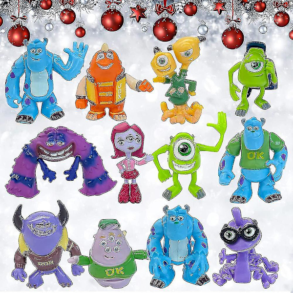 12 stycken/ set Monsters, Inc. actionfigurdockor